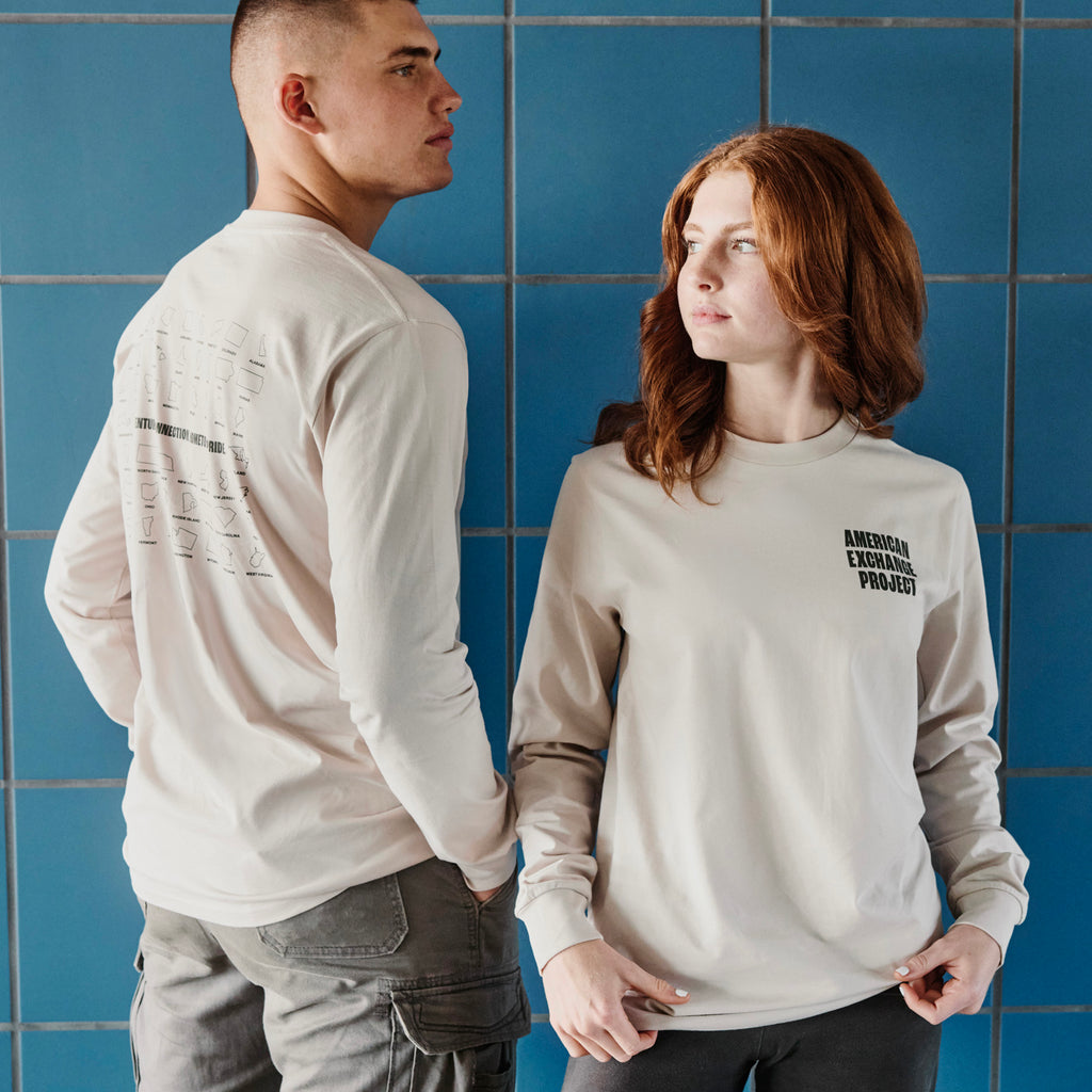 50 States Printed Long Sleeve Tee