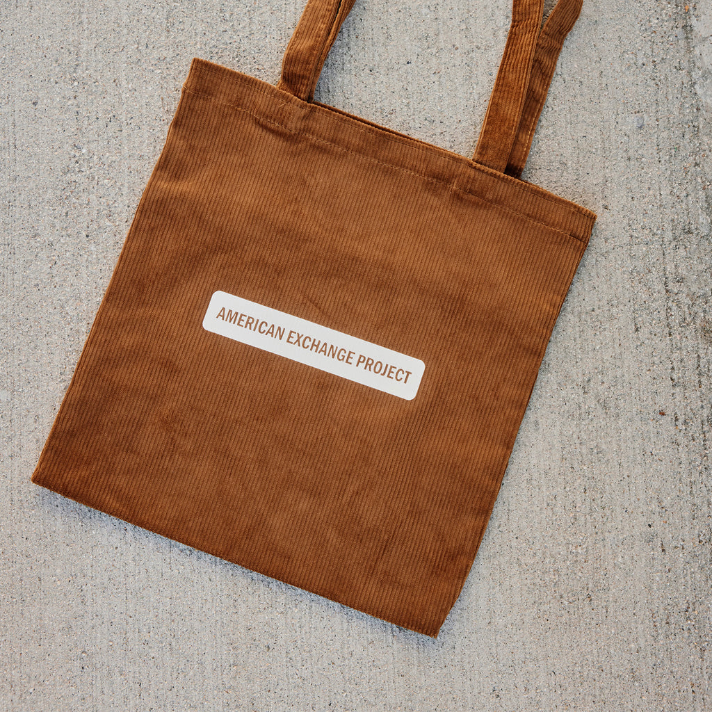 Classic Printed Corduroy Tote