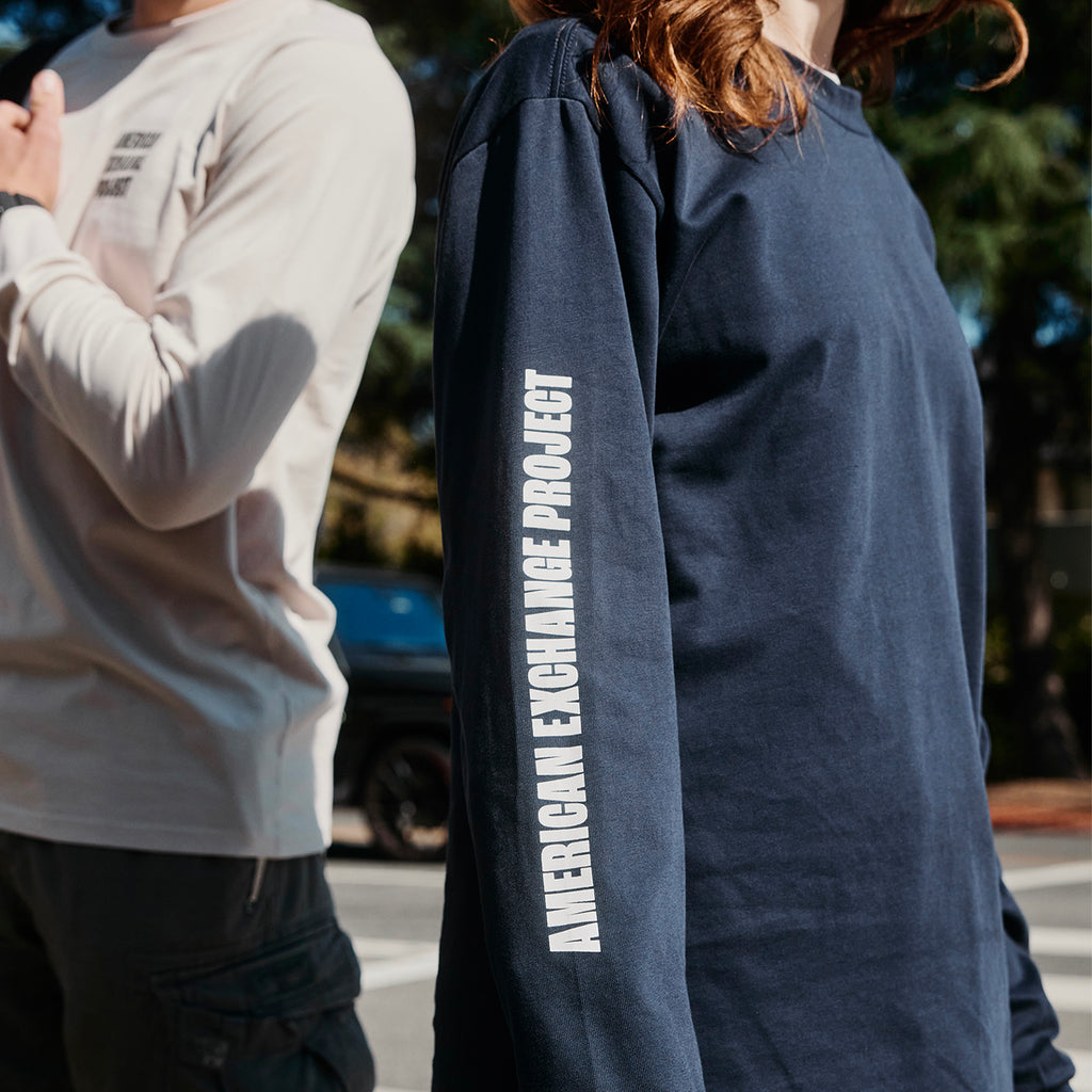 Signature Long Sleeve Tee With Printed Sleeve