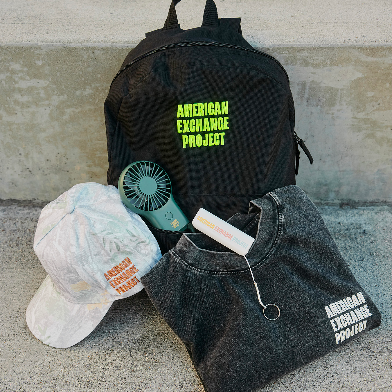Signature Embroidered Compact Sustainable Backpack